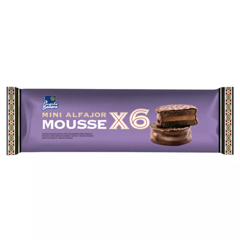 PACK ALFAJORCITO MOUSSE X6 150g