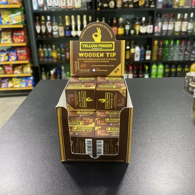 Piteira de madeira c/10 unidades