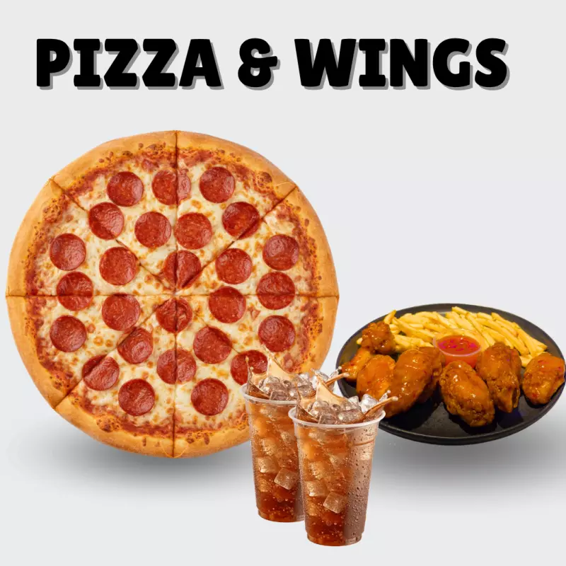 JUEVES: PIZZA & WINGS