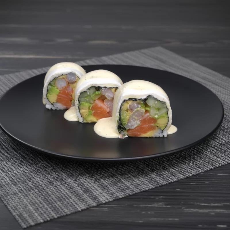 ROLLS SIN ARROZ SAKE EBI