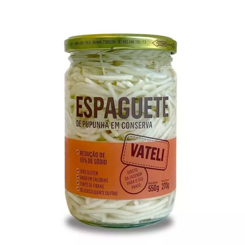 Espaguete de Pupunha em Conserva- Vateli 550g
