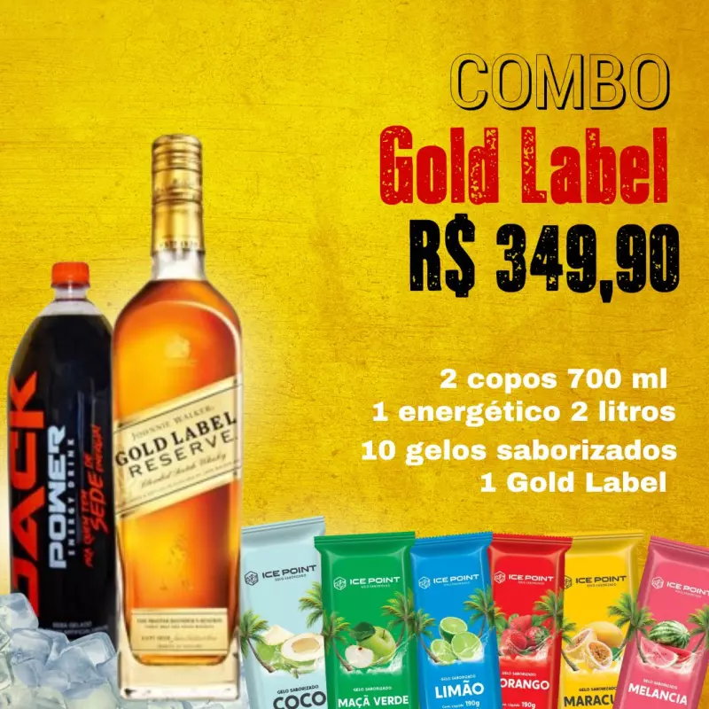 Combo -  Whisky Gold Label 1 L