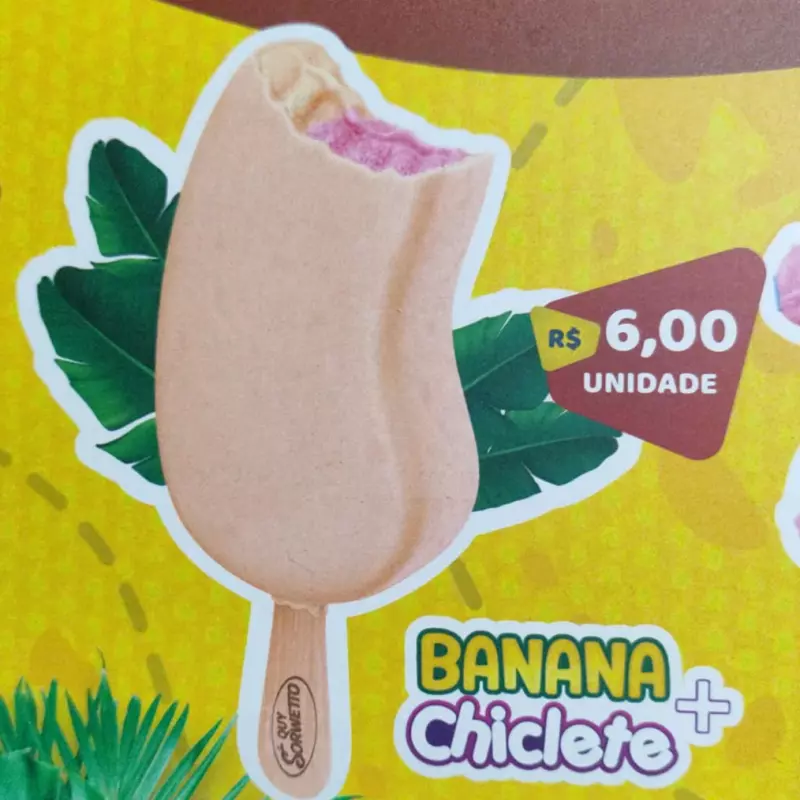 Quy Sorwetto Banana + Chiclete