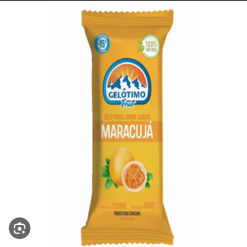 Gelo para Drink Sabor Maracujá 200g