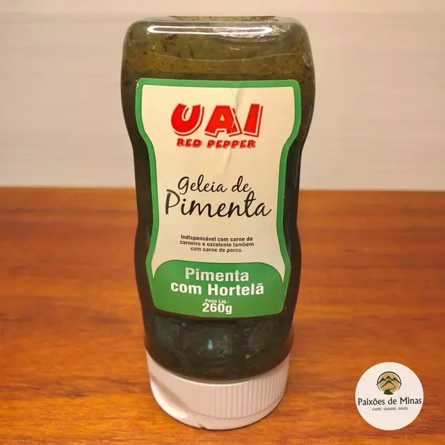 GELÉIA DE PIMENTA  HORTELA (UAI)