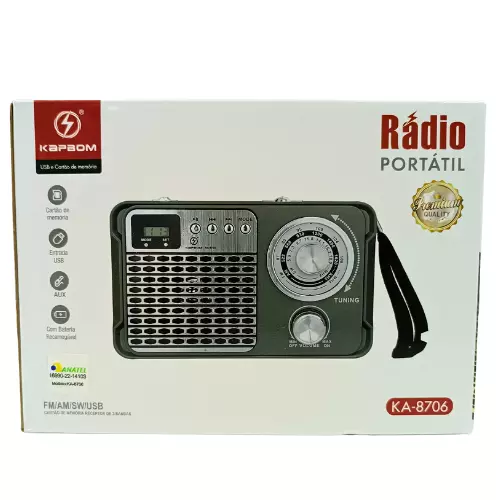 RADIO FM/AM/BT KAPBOM KA8706