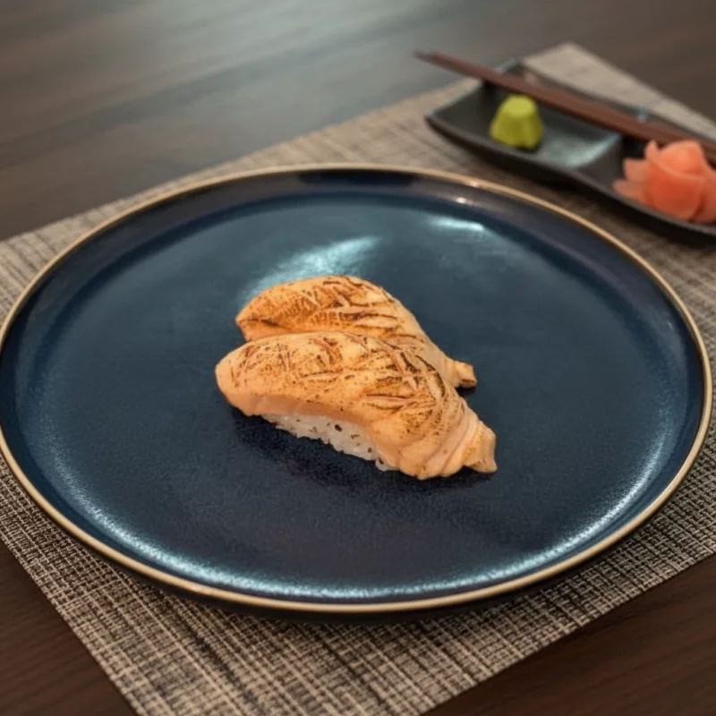 SUSHI SALMAO FLAMBADO