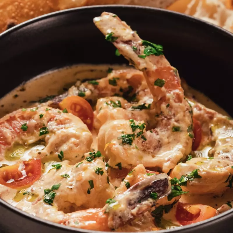 LANGOSTINOS A LA TOSCANA