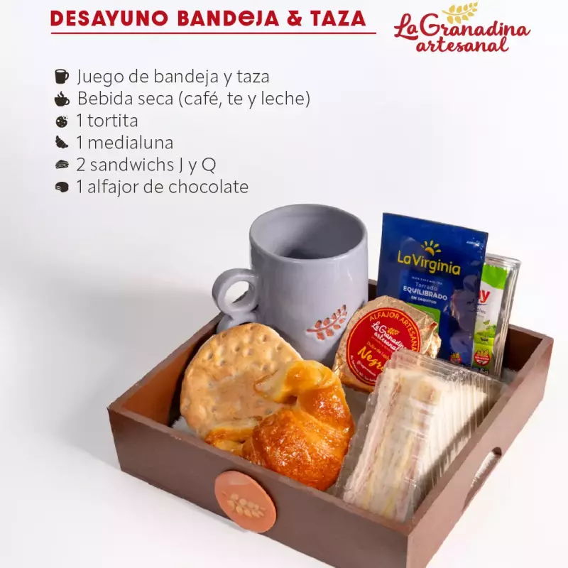 DESAYUNO BANDEJA Y TAZA