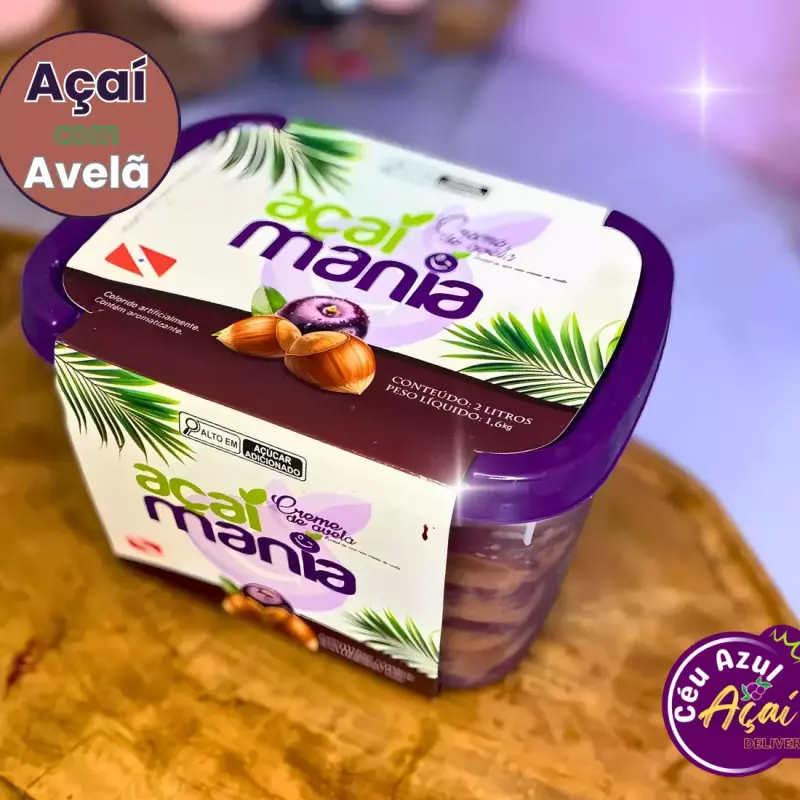 Açaí Premium c/ Avelã - 02 litros