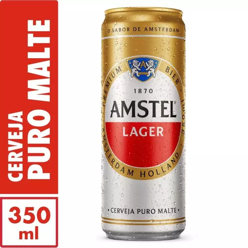 Amstel Lager Lata 350ml