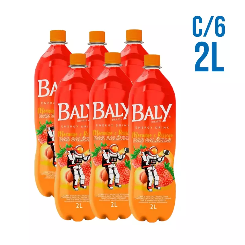 Energético Morango e Pêssego 2L C/6