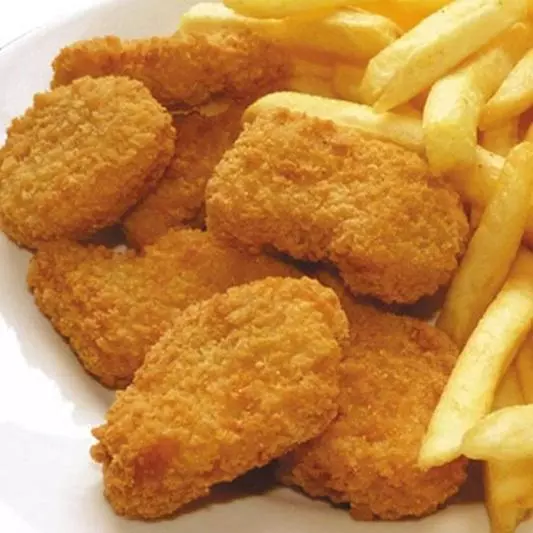 Papas con Nuggets
