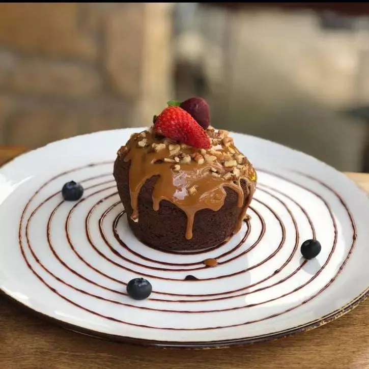 Pastel de chocolate con cajeta