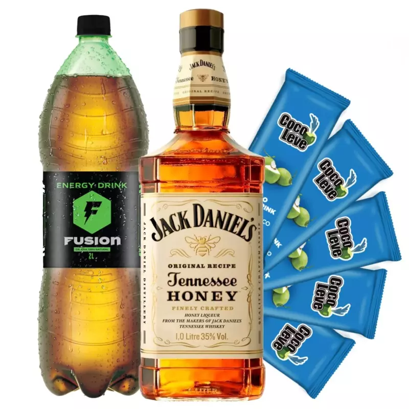 Combo Whisky J. Daniel's Honey 1L