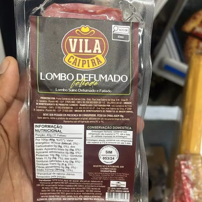 Lombo Defumado Fatiado