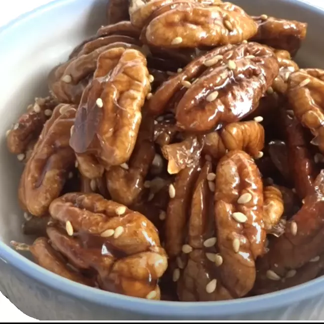 PECANAS CARAMELIZADAS CON AJONJOLI