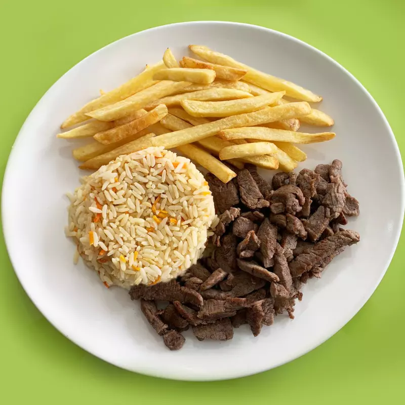 Filé Acebolado com Fritas