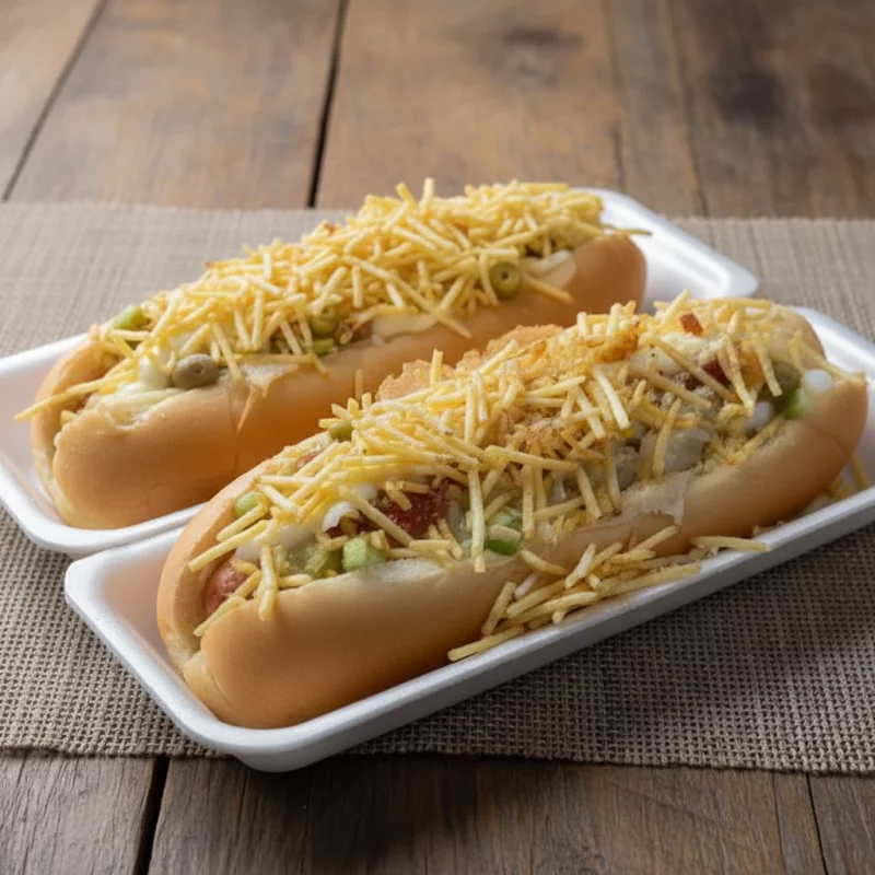 Cachorro quente de calabresa