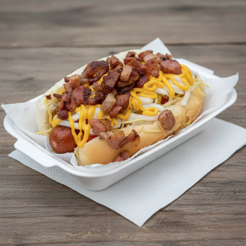 HOT DOG C/ BACON E CALABRESA