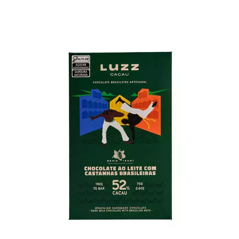 Chocolate Luzz Cacau75g 52% Castanha