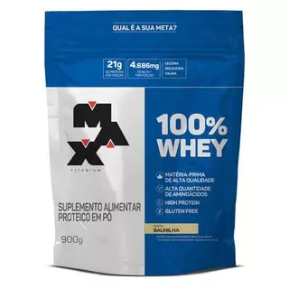 Whey 100% Refil 900g Max Titanium