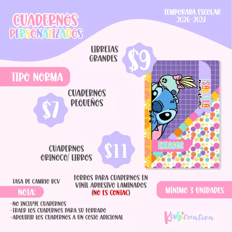 Forros de Cuadernos y Libros