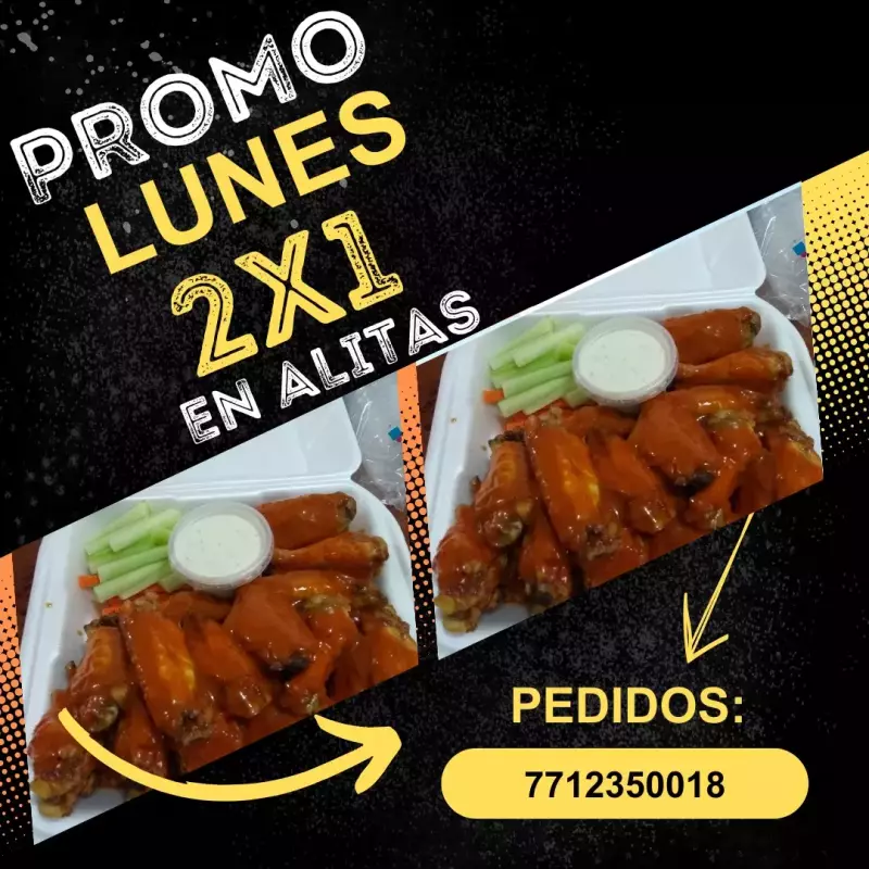 LUNES ALITAS 2X1
