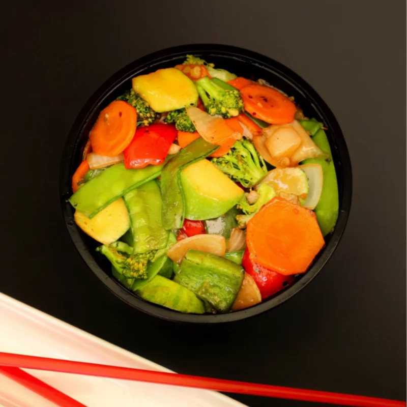 Vegetales salteados al wok