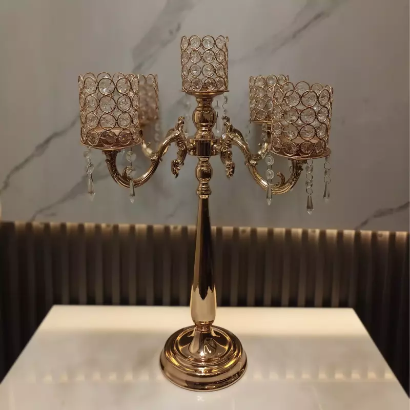 CANDELABRO X5 DORADO