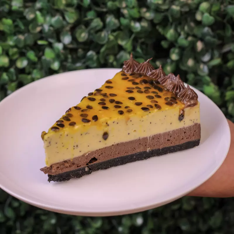 Fatia de Torta de Maracujá