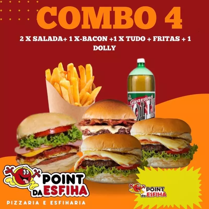 Combo 4 Lanches