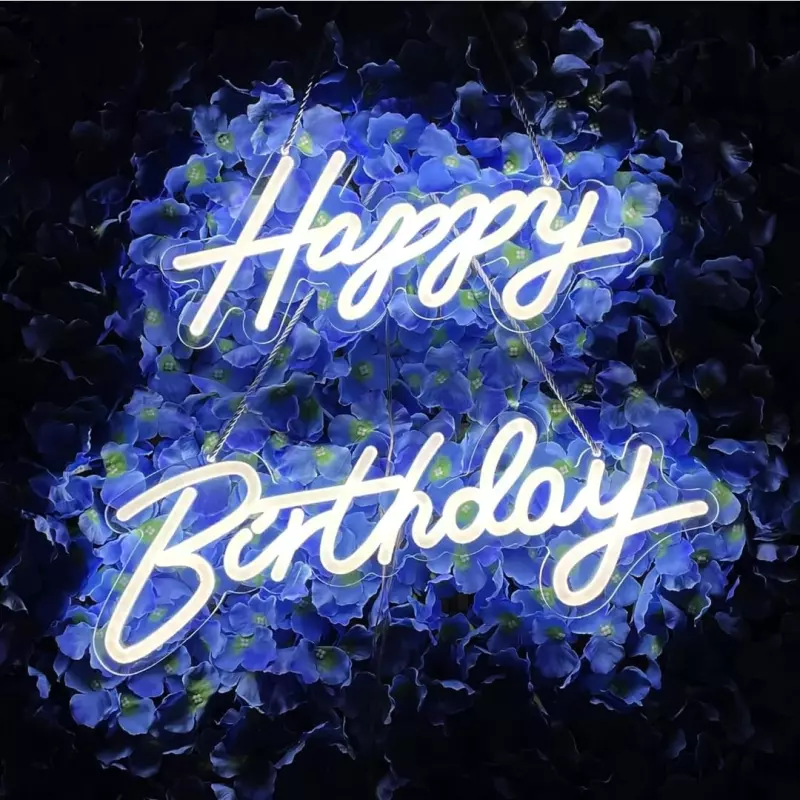 Letrero de Neón Blanco