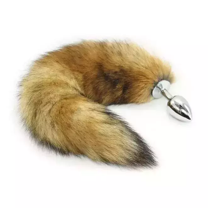 PLUG ANAL DE AÇO M COM CAUDA RAPOSA