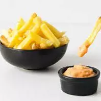 Papas con dip de hongos