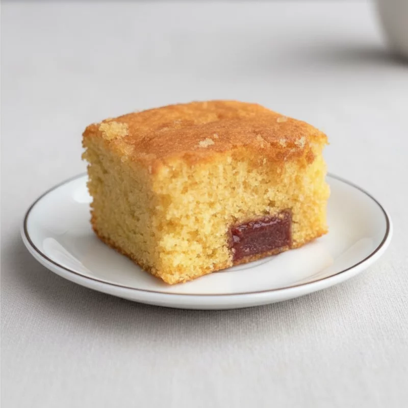 BOLO FUBÁ COM GOIABADA