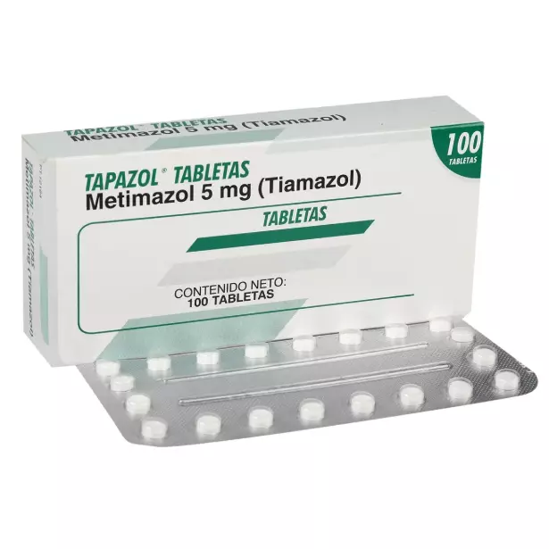 TAPAZOL 5MG Caja por 100 Tabletas