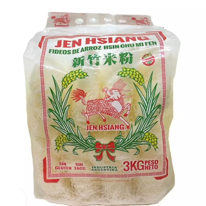 FIDEO DE ARROZ FINO JEN HSIANG X3KG