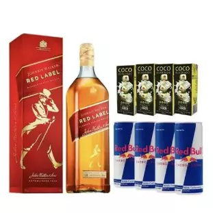 Whisky Red Label Com Red Bull