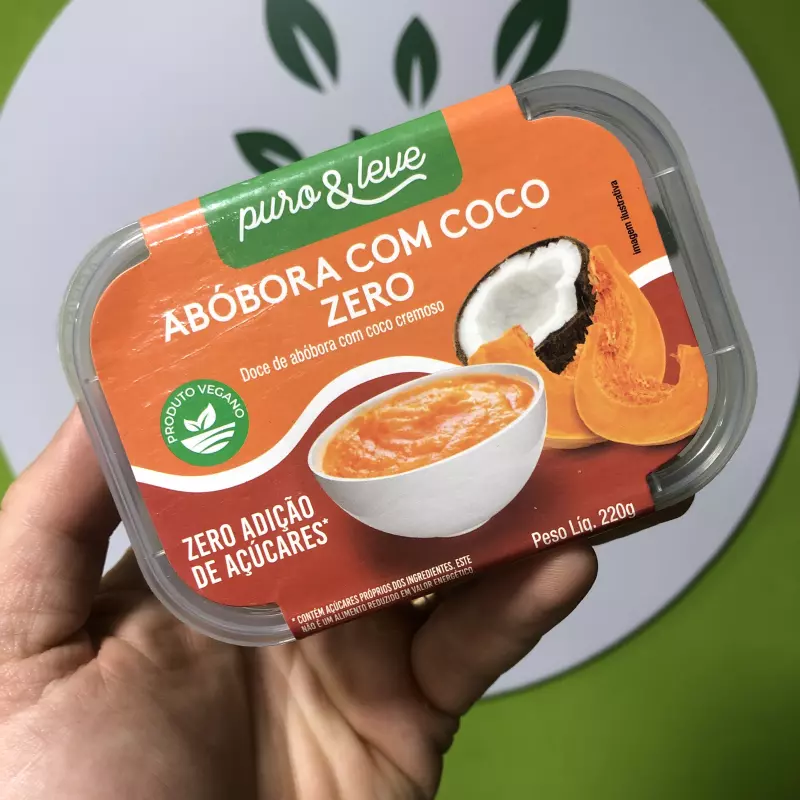Doce de abóbora com coco Puro & Leve