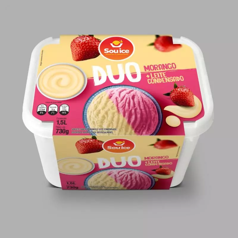 Pote Duo Morango e Leite Condensado