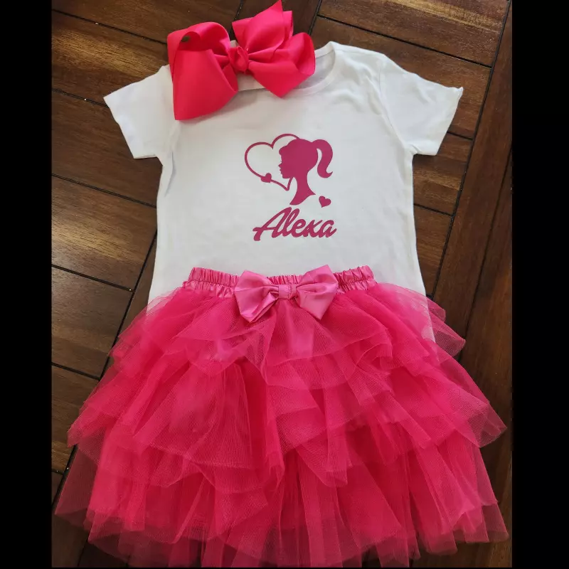 Franela Personalizada con Tutu+lazo