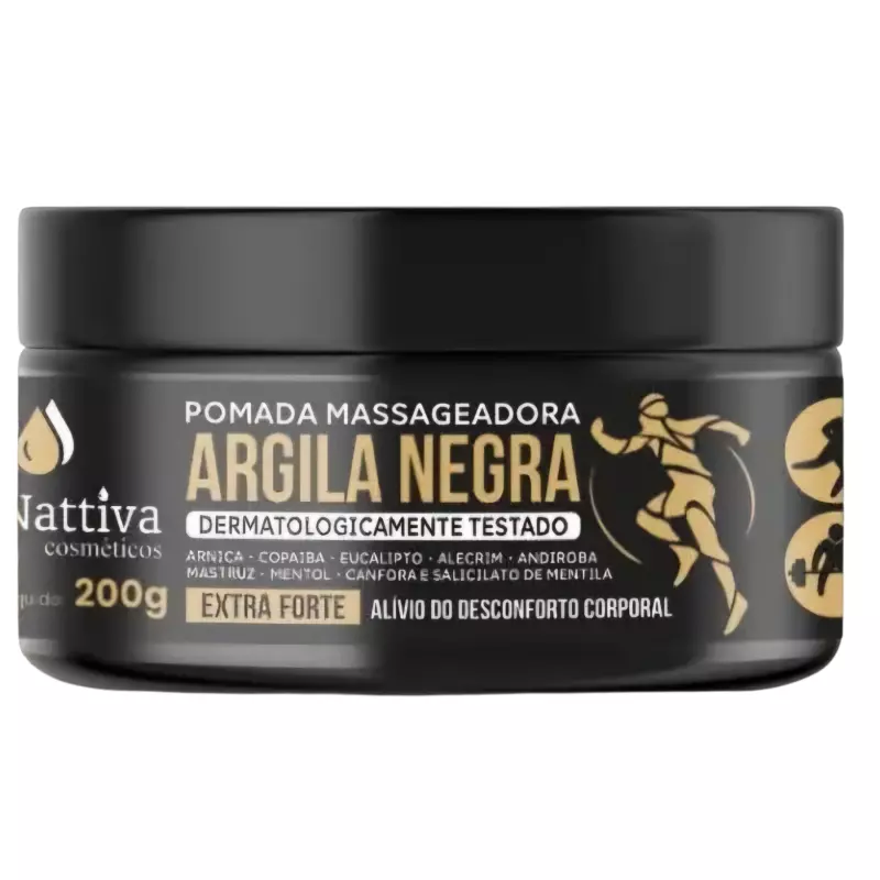 Pomada Argila Negra 200g bio nativa