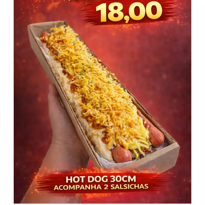 hot dog frango 30cm