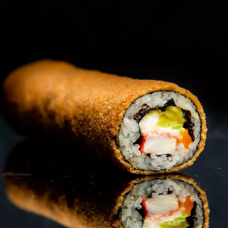 Handroll de Kanikama Frito