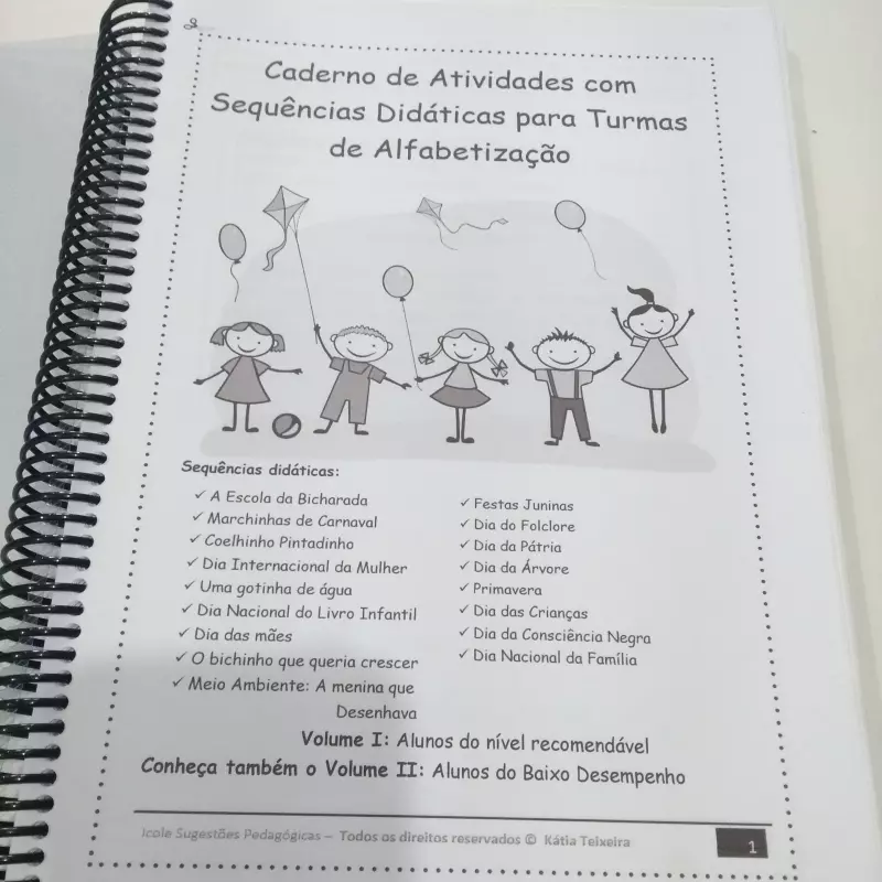 Livro Atividades alfabetização  VolI