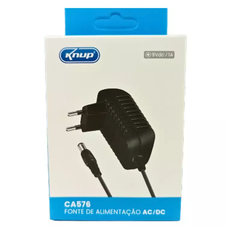 FONTE KNUP 9V 1A CA576