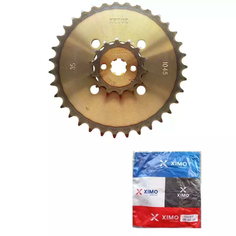SET SPROCKET VIVA BEST 35T 14T 428 X