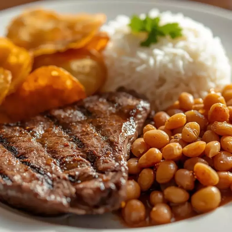 BIFE  ACEBOLADO COM BATATA CHIPS