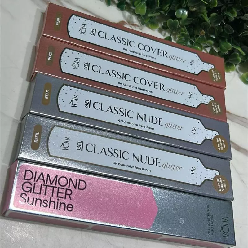 5 Unid. Gel Volia Glitter 14g